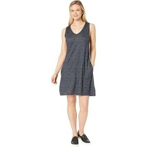 Mountain Hardwear Women's Medium Everyday Perfect Dress Navy Waves Print Gorpcor
